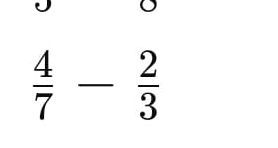  4/7 - 2/3 