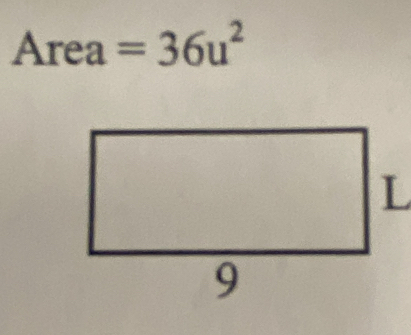 Area =36u^2