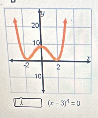 □ (x-3)^4=0