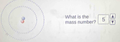 What is the 5frac 4>5
mass number?