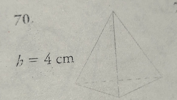 a
h=4cm