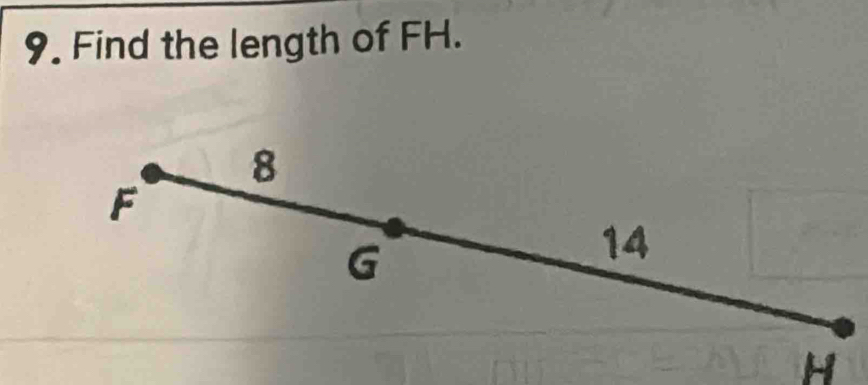 Find the length of FH.