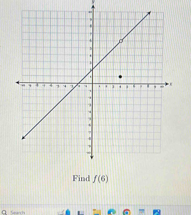 y
Find f(6)
Search