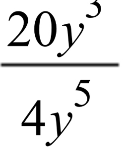  20y^3/4y^5 