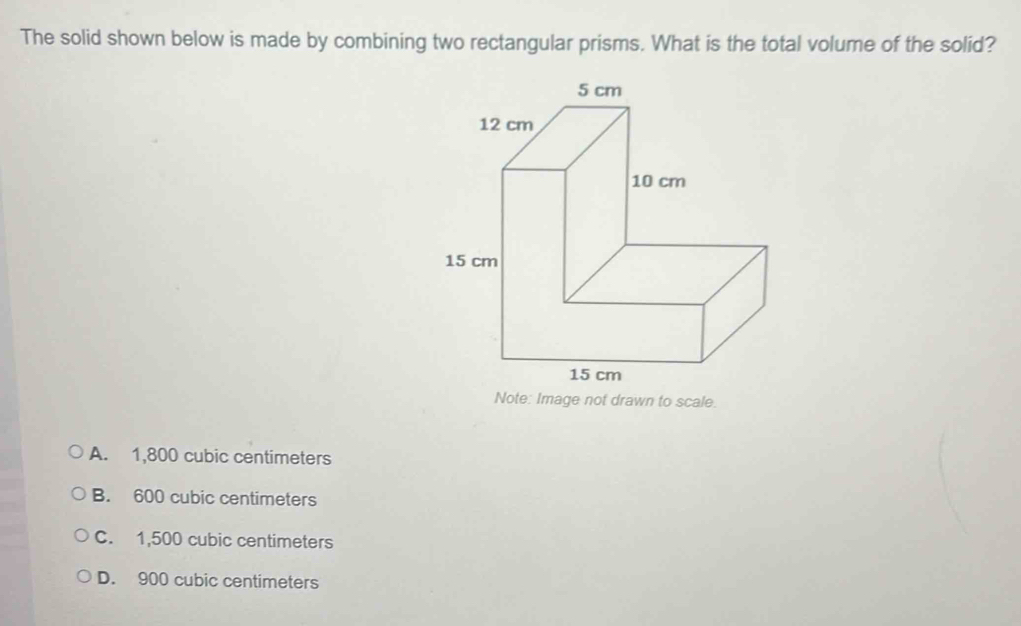 Solved: The solid shown below is made by combining two rectangular ...