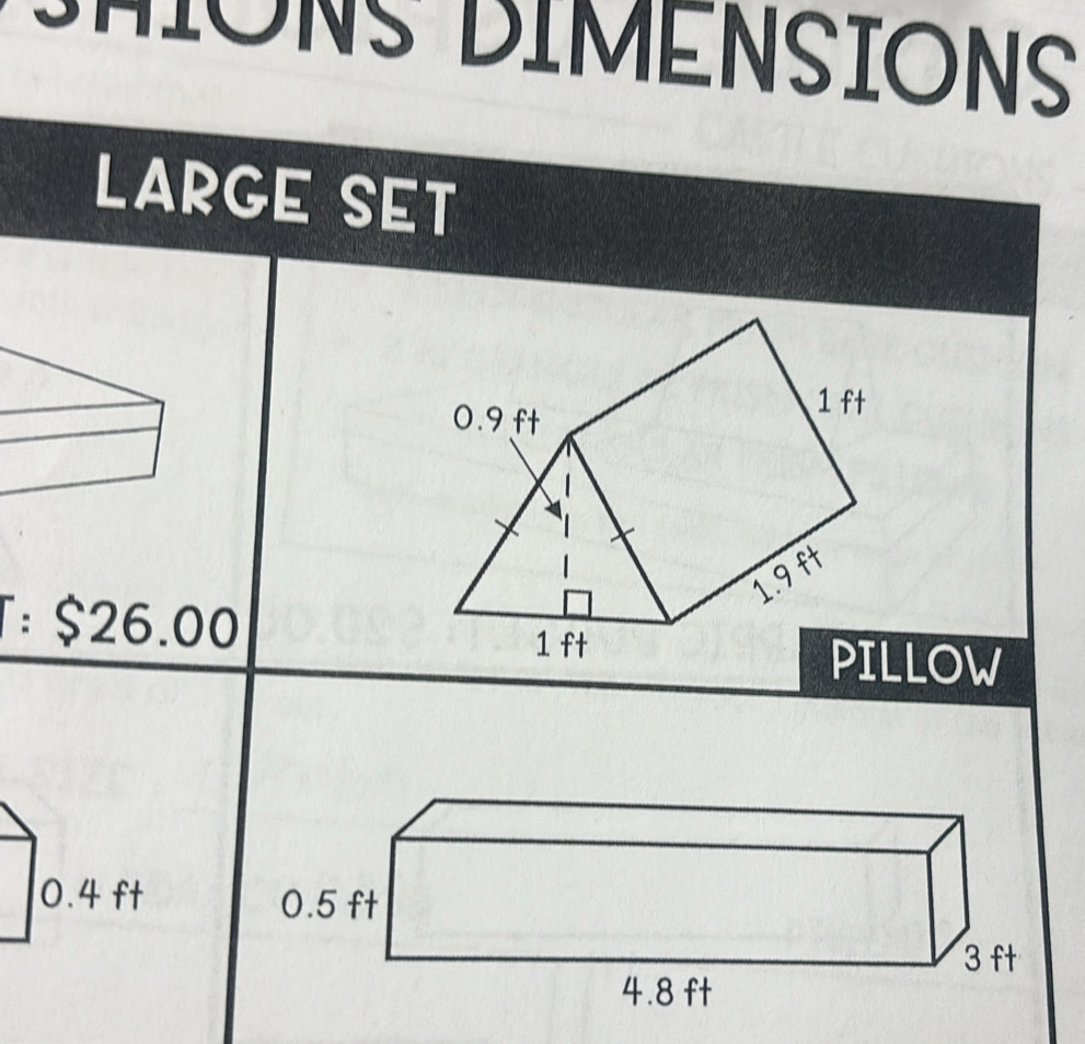 SMIONS DIMENSIONS 
LARGE SET 
T: $26.00
LOW