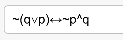 sim (qvee p)rightarrow sim p^(wedge)q