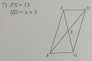 FS=13
SD=x+3