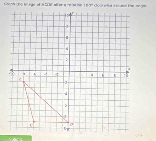 Graph the Image of △ CDE
Submit