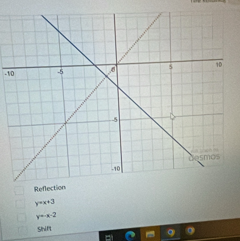 -1
y=x+3
y=-x-2
Shift