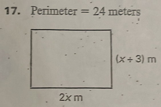 Peπ imeter =24 meters