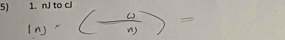 ln ^x( w/n )=