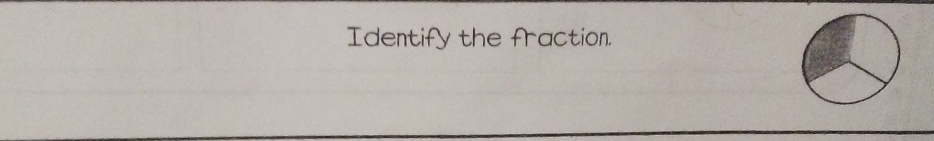 Identify the fraction.