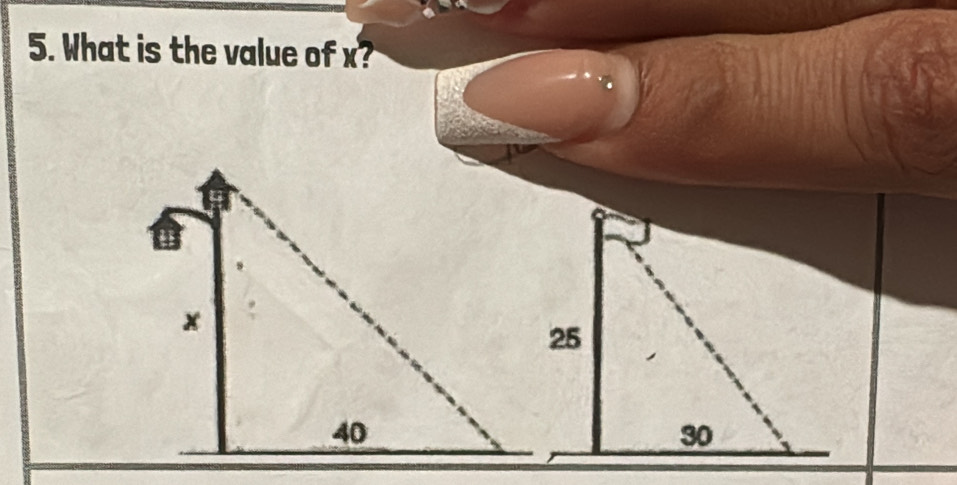 What is the value of x?