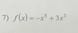 f(x)=-x^5+3x^3