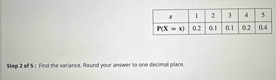 Find the variance. Round your answer to one decimal place.