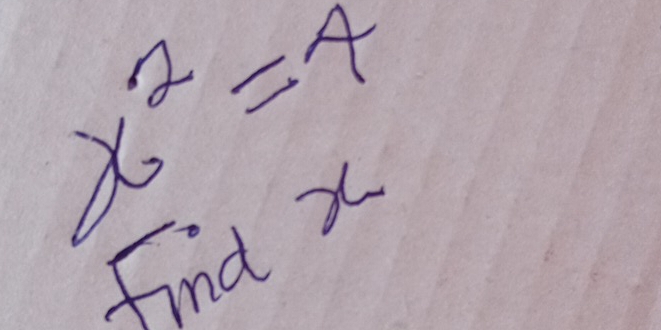 x^2=4
x
Findx