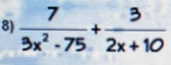 3x²-75 * 2x + 10