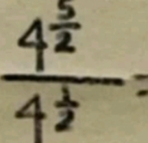 frac 4^(frac 5)24^(frac 1)2=