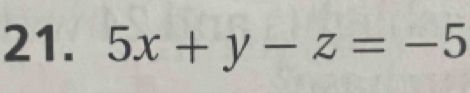 5x+y-z=-5