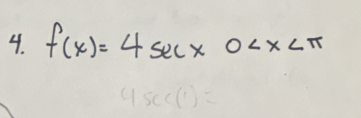 f(x)=4sec x0
45 c(1)=