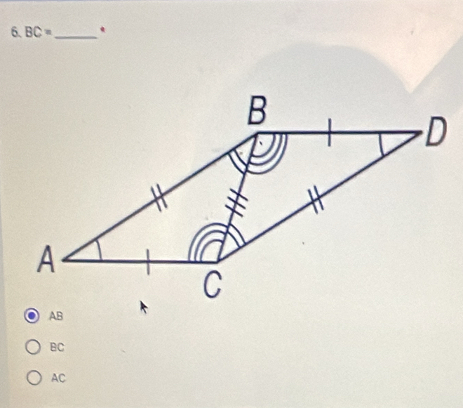 BC= _ *
AB
BC
AC