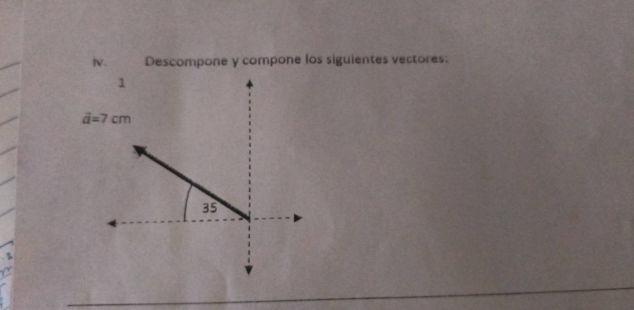 Solved: Descompone y compone los siguientes vectores: [Math]
