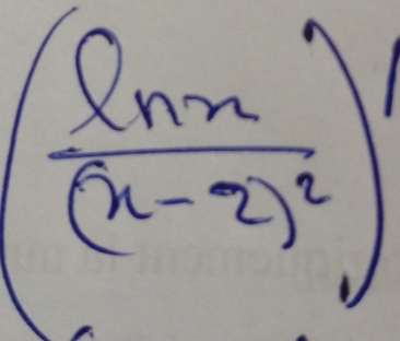 (frac ln x(x-2)^2)