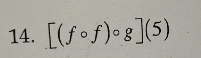 [(fcirc f)circ g](5)