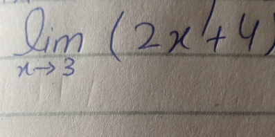 limlimits _xto 3(2x^4+4)