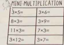 MINI MULTIPLICATION