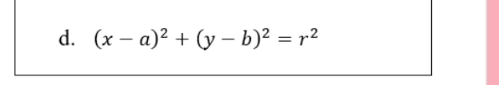 (x-a)^2+(y-b)^2=r^2