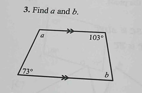 Find a and b.