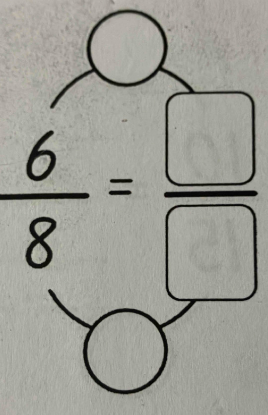 3(
25
 6/8 = □ /□  . 3°