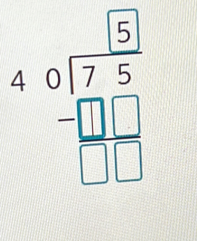 beginarrayr 40encloselongdiv 7 8/5  -□ □  hline □ □ endarray