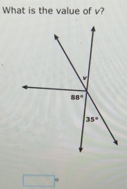 What is the value of v?
c