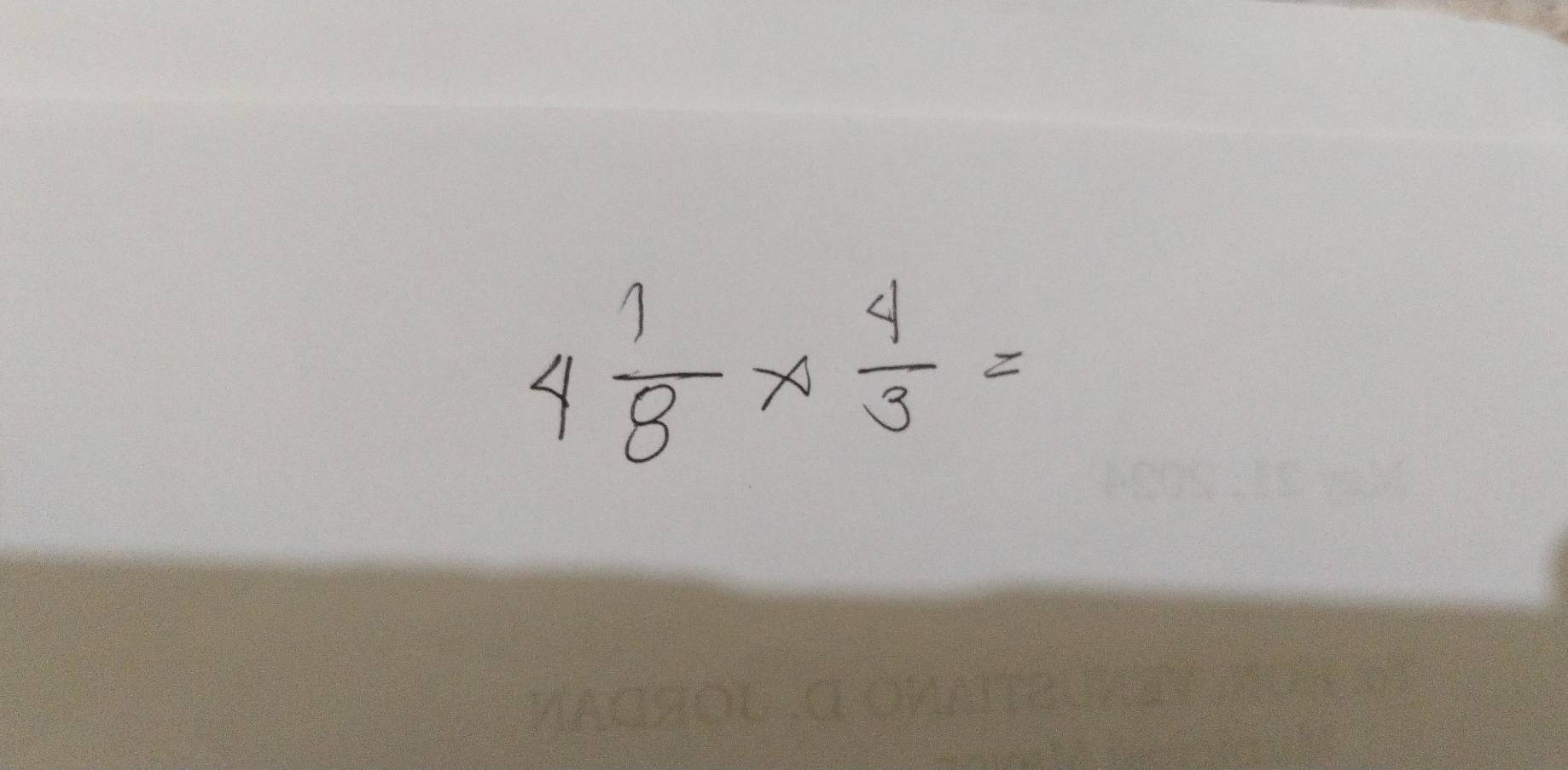 4 1/8 *  4/3 =