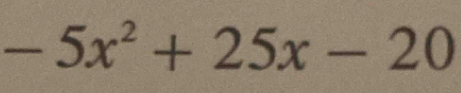 -5x^2+25x-20