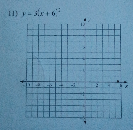 y=3(x+6)^2