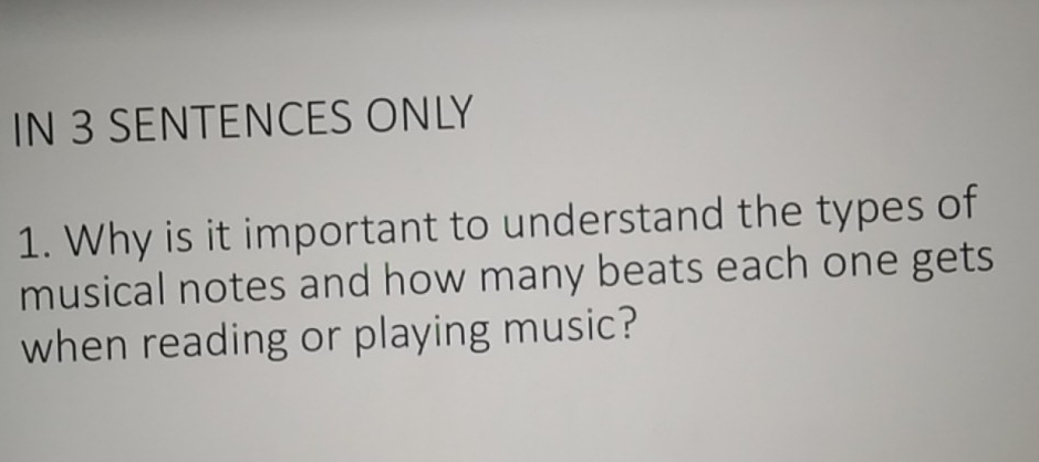 Solved: IN 3 SENTENCES ONLY 1. Why is it important to understand the ...
