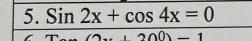 Sin2x+cos 4x=0
n0)-1