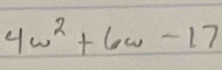4w^2+6w-17