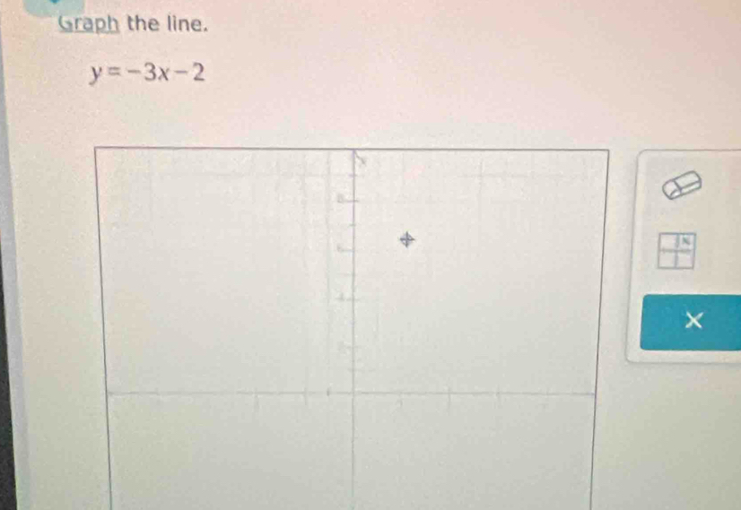 Graph the line.
y=-3x-2
_ |x 
×