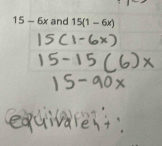 1 5- x and · 15(1-6x)