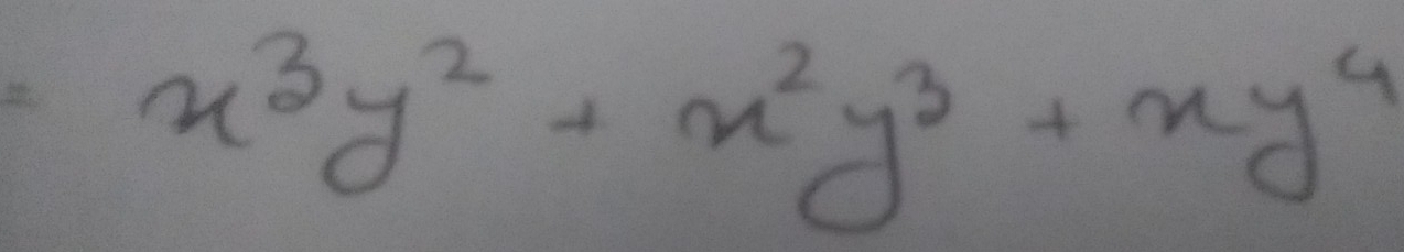 x^3y^2+x^2y^3+xy^4