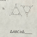 △ ABC≌ △