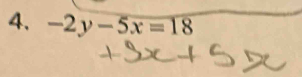 -2y-5x=18