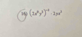 (2x^0y^2)^-3· 2yx^3