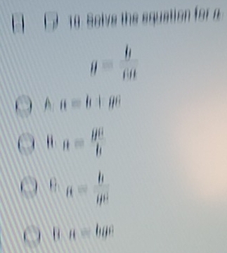 g= b/60 
A:a=b:ac
8· n= ga/h 
0· n= h/gt' 
u· n=bθ°