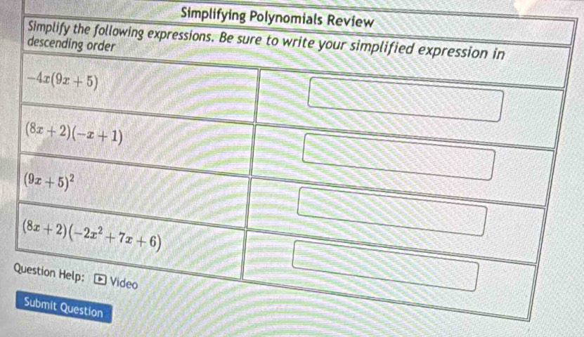 Simplifying Poly